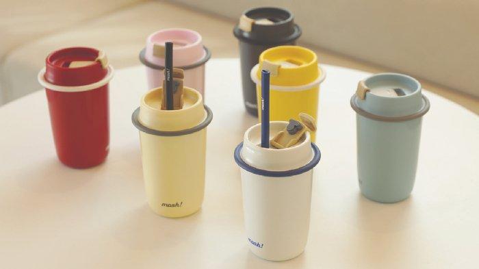 MOSH! Latte Straw Tumbler dengan berbagai pilihan warna eyecatching, menjaga suhu secara lebih optimal.