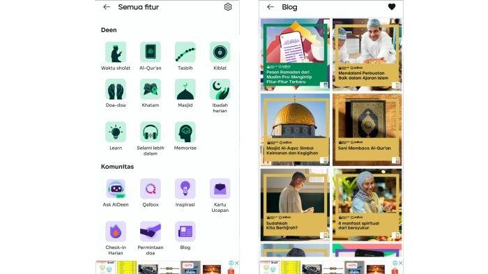 Fitur Artikel Blog di Muslim Pro