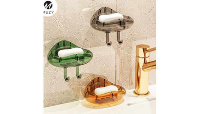 Muzy Tempat Sabun Batang Tempel Kotak Sabun.