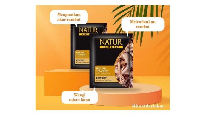 NATUR Hair Mask Hair Nutrive Treatment Ginseng Extract 15 gram.