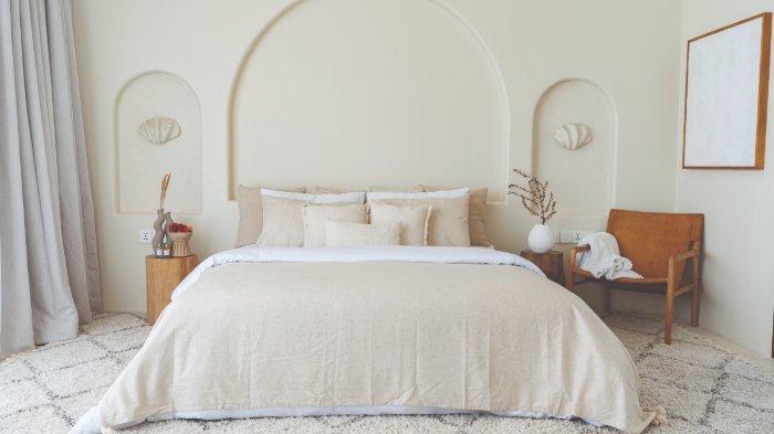 Natural Blanket Set 100 Persen Linen (Blanket +2 Pillow Case).