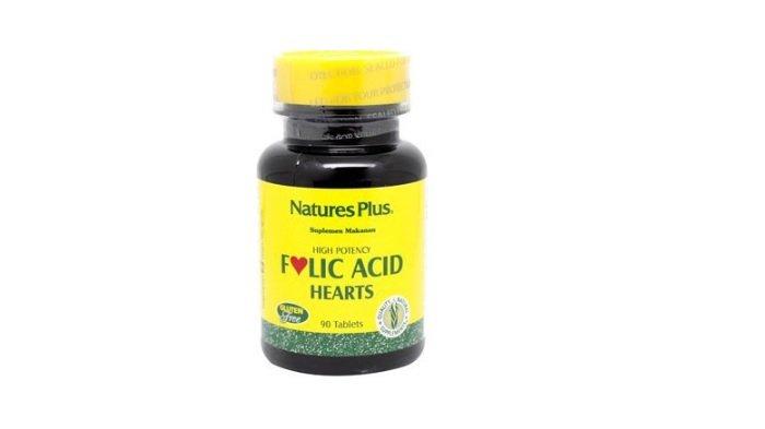 Natures Plus Folic Acid Hearts 90 tablet.