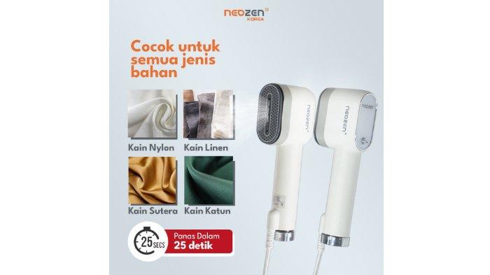 Neozen Garment Steamer aman untuk berbagai jenis kain.