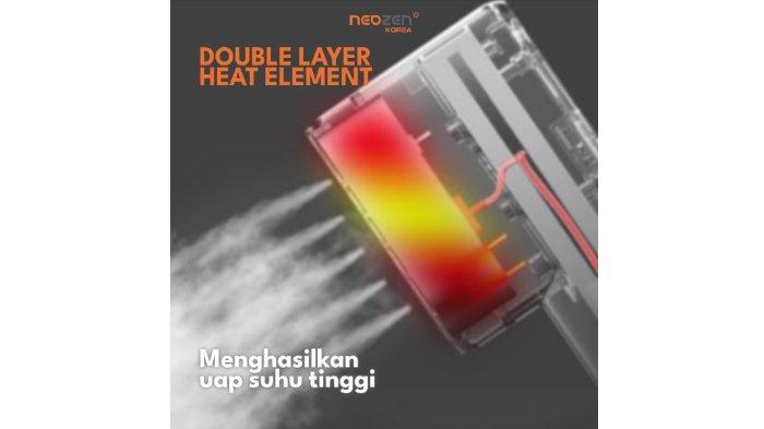 Neozen Garment Steamer mampu memanaskan lebih cepat dalam 25 detik.