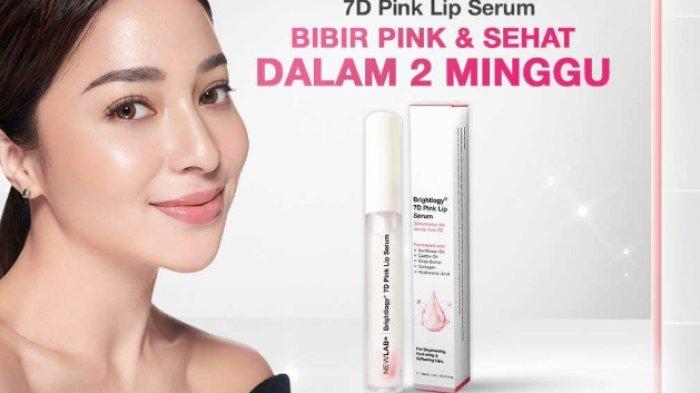 Bibir lembap dan pink permanen dengan NEWLAB 7D Pink Lip Serum.