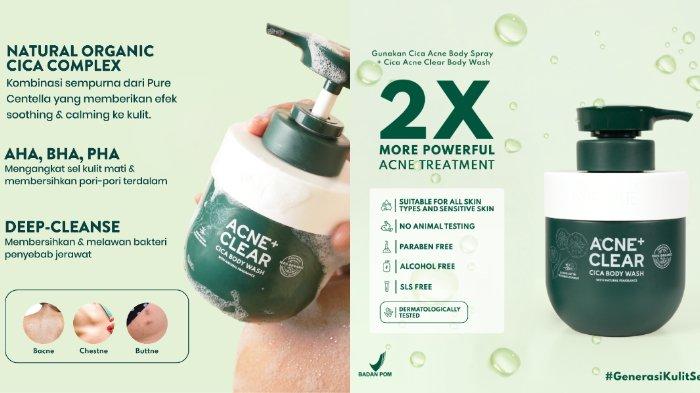 NPURE Acne + Clear Cica Body Wash 300 ml.