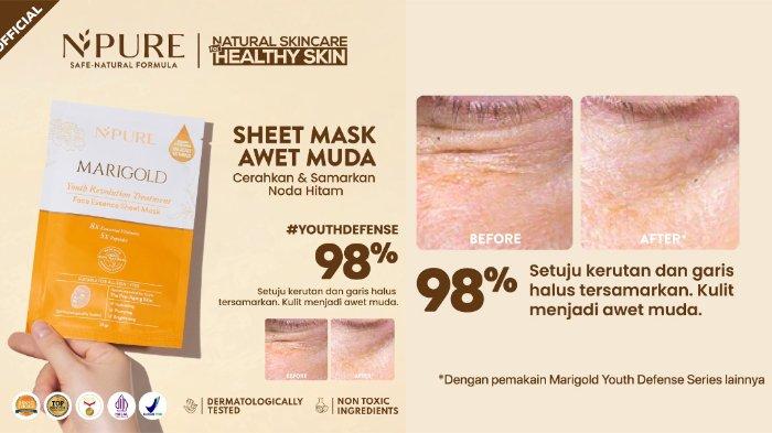 NPURE Marigold Youth Revolution Sheet Mask