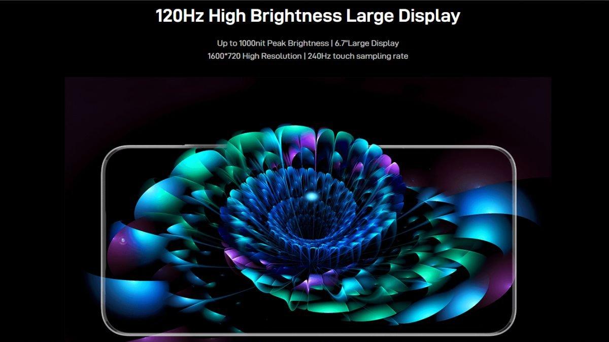 Ilustrasi layar nubia Focus 2 5G