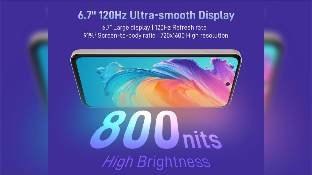Ilustrasi layar nubia V70