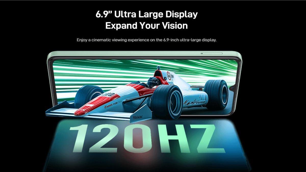 Ilustrasi layar nubia V70 Max
