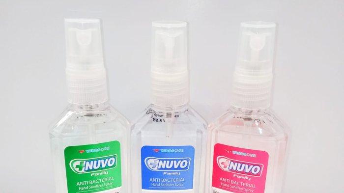 Nuvo Antibacterial Hand Sanitizer Spray.