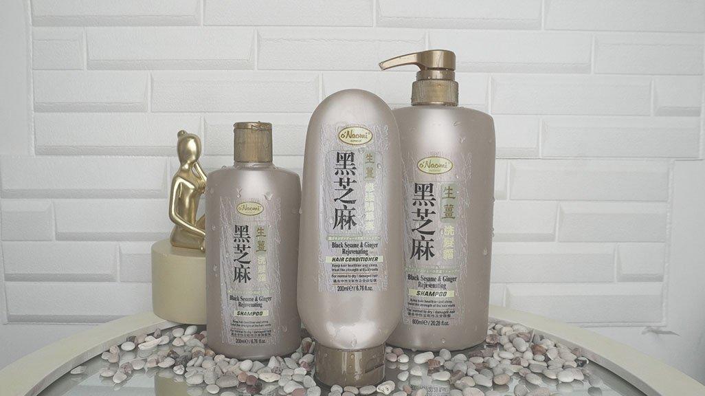 o'Naomi Black Sesame Ginger Rejuvenating Shampoo 200 ml