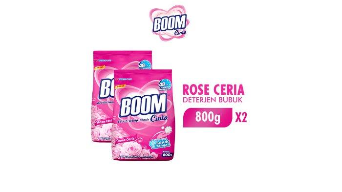 Boom Cinta Deterjen Bubuk Rose Ceria 800 GR