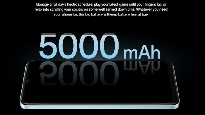 Ilustrasi OPPO A18 didukung baterai jumbo 5000 mAh