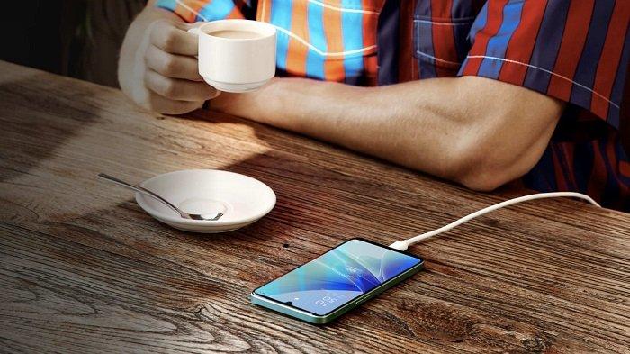 Ilustrasi OPPO A57 dicas dengan fast charging 33 watt