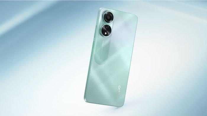 Desain menawan bodi belakang OPPO A78 4G