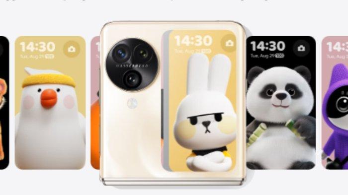 Ragam pilihan animasi pets di cover screen OPPO Find N3 Flip