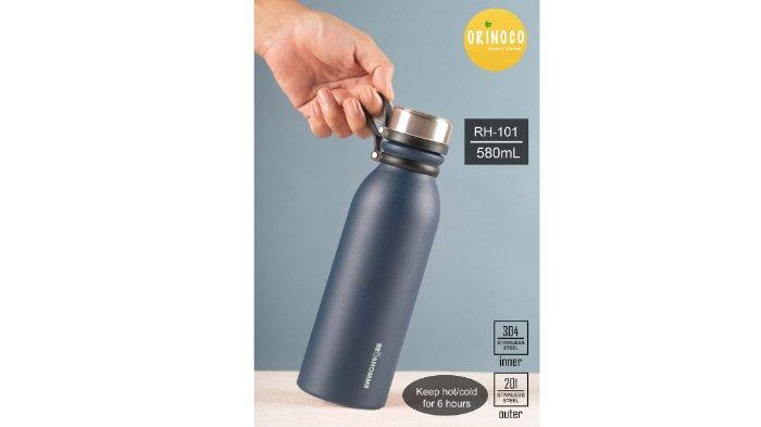 Orinoco Botol Minum Olahraga Stainless 580 ML hadir dengan desain futuristik.