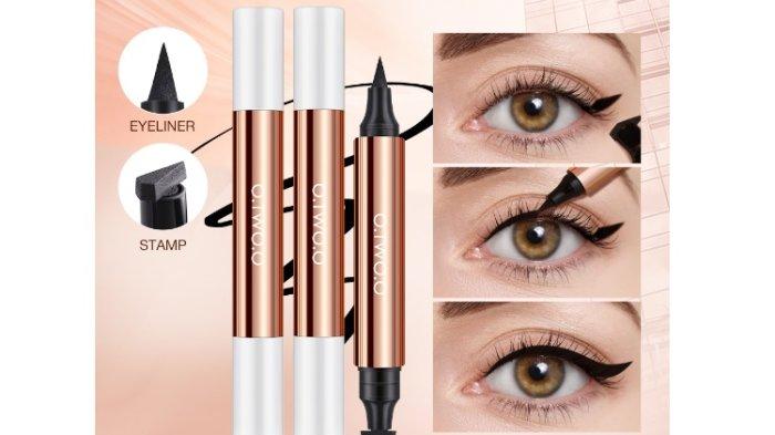 O.TWO.O Stamp Eyeliner Black Double Head Waterproof Eyeliner 