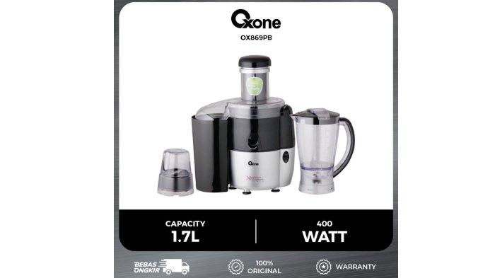 Oxone Juicer Blender OX869PB hadirkan kapasitas besar hingga 1.7 liter.