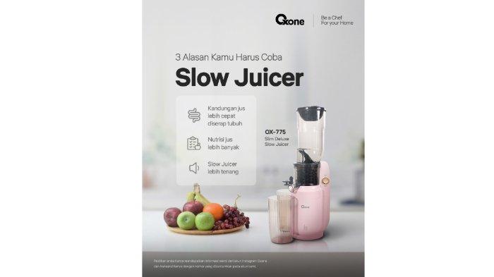OXONE OX775 Slim Deluxe Compact Slow Juicer