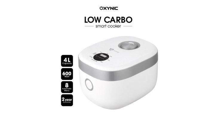 OXYNIC Smart Cooker Low Carbo 4 Liter dengan 8 automatic menu yang memudahkan.