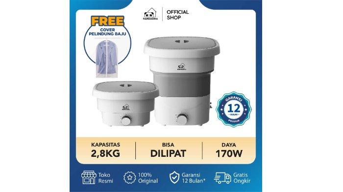 Pandaoma Mesin Cuci Lipat 2,8kg praktis dilipat dan dibawa ke mana saja