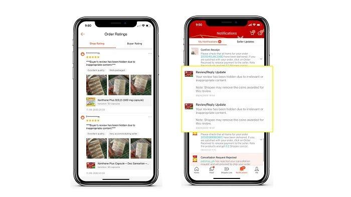 Ilustrasi ulasan penilaian