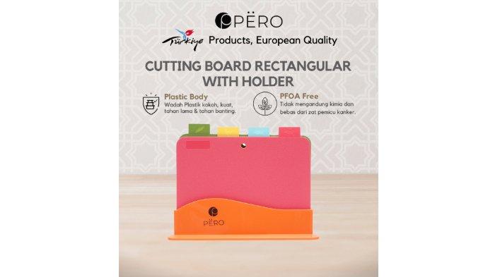 PERO Cutting Board Set 4 in 1 with Holder.