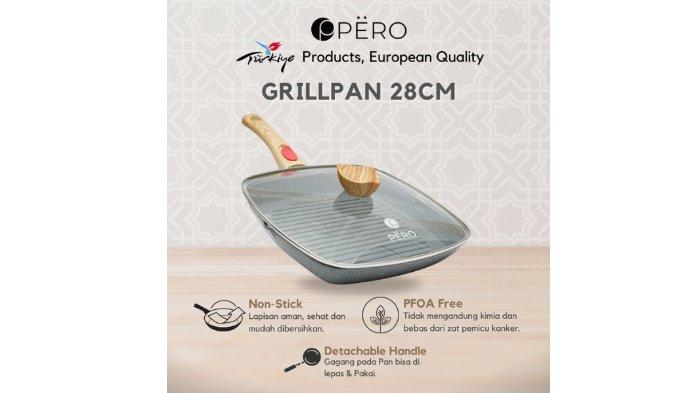 PERO Grill Pan 28cm Biogranate Nonstick 
