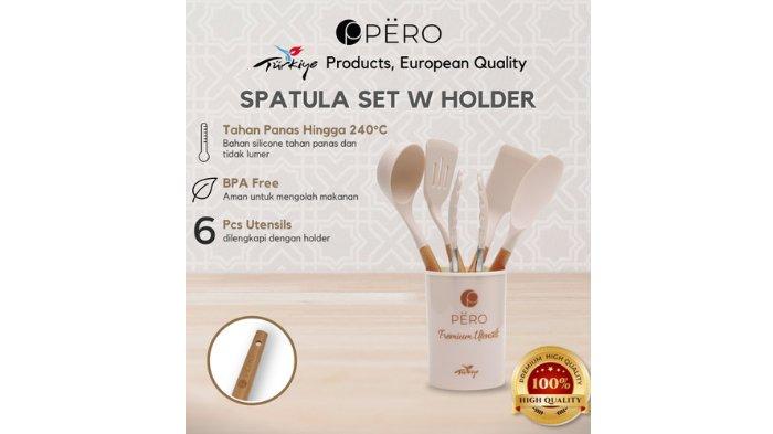 PERO Spatula Silicone Tahan Panas Set of 6.