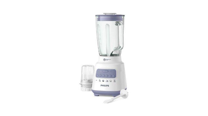 PHILIPS Blender Glass Jar HR2222/00 dirancang dengan 5 pilihan kecepatan serta berbagai fitur canggih untuk performa lebih handal.