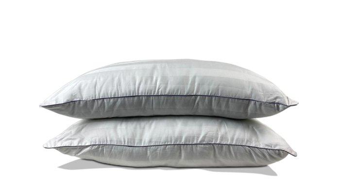 Pillow Nano Fiber 50x70cm Stripe 3cm White Piping.