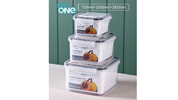 Plus One Set 3 Pcs Kotak Makanan Acrilic 2026