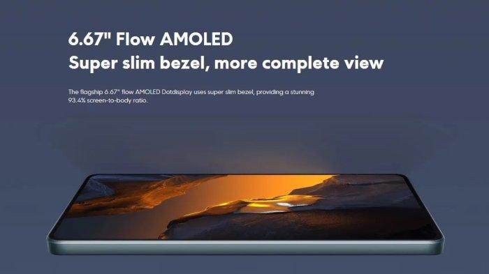 Layar POCO F5 punya bezel yang terbilang tipis