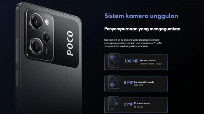 Desain modul dan susunan kamera POCO X5 Pro 5G