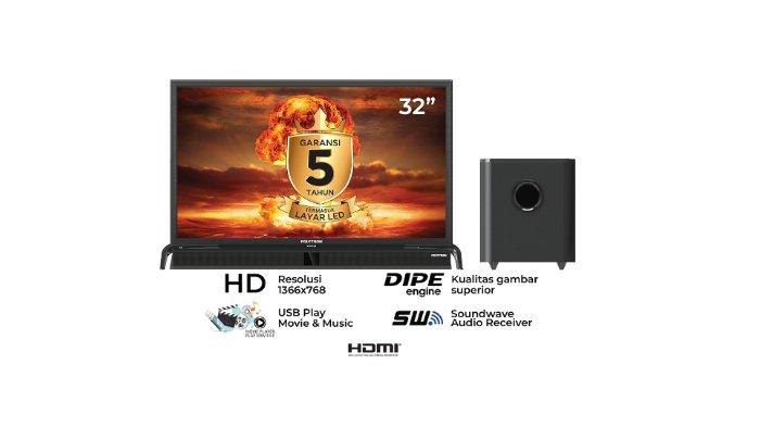 POLYTRON Cinemax Soundbar DIGITAL LED TV 32