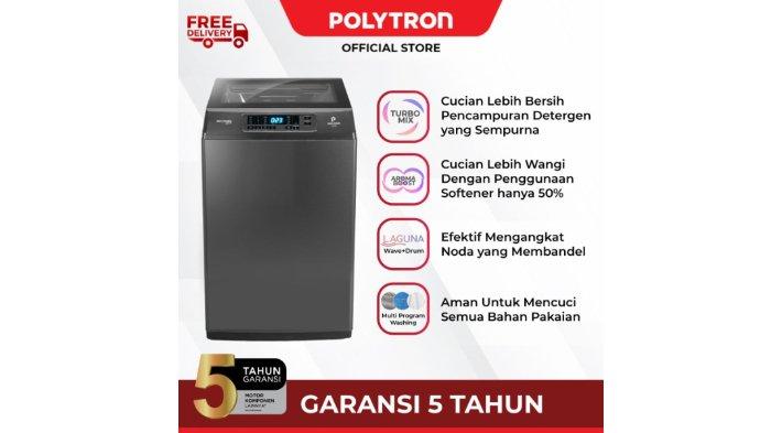 POLYTRON Mesin Cuci 1 Tabung Zeromatic PAW 80518B