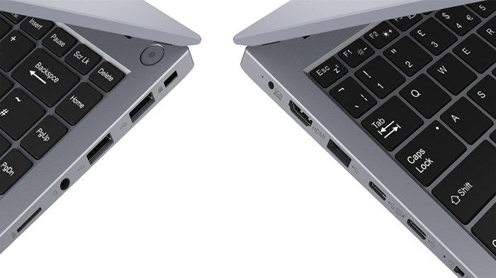Ilustrasi port USB pada laptop