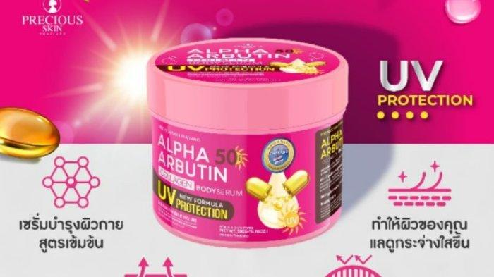 PRECIOUS SKIN Alpha Arbutin SPF50 UV Protection Collagen Body Serum