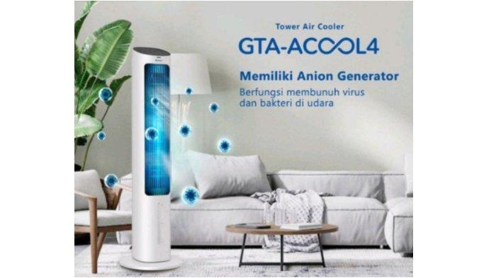 GREE Tower Fan Air Cooler GTA-ACOOL4 dibekali dengan anion generator sehingga udara lebih sehat dan sejuk