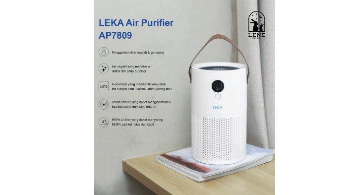LEKA AP7809 Portable Air Purifier menghadirkan kapasitas baterai besar sehingga mampu dioperasikan hingga 20 jam.