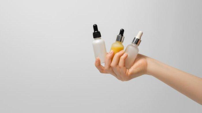 Ilustrasi skincare yang memiliki kandungan peptide di dalamnya.