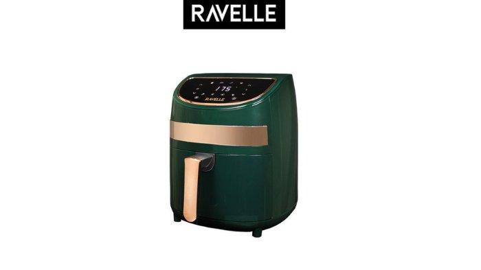 RAVELLE Digital Air Fryer 3.5L dibekali teknologi canggih dan 8 preset dalam satu alat