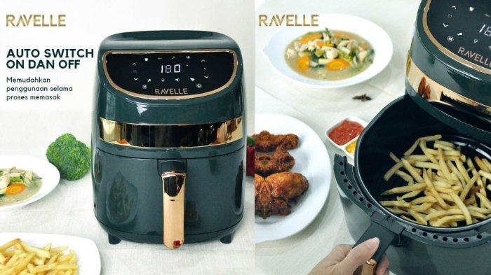 Ravelle Digital Air Fryer hadir dengan kapasitas 3.5 liter serta dibekali berbagai preset menu untuk proses memasak yang lebih mudah