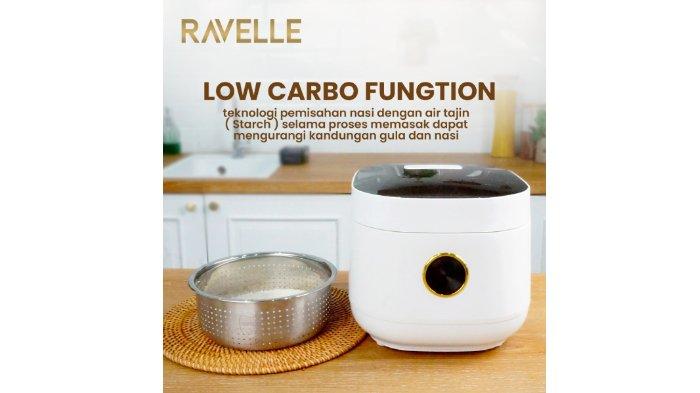 RAVELLE Rice Cooker Digital Low Carbo 3 Liter.