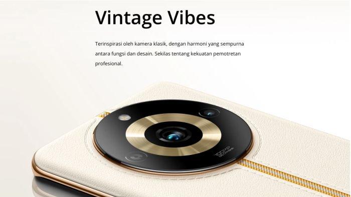 Desain mewah bodi belakang realme 11 Pro Plus 5G