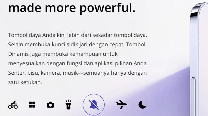Dynamic Button di sisi samping realme 12 5G