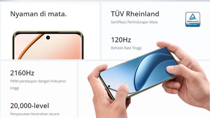 Spesifikasi layar realme 12 Pro Plus 5G