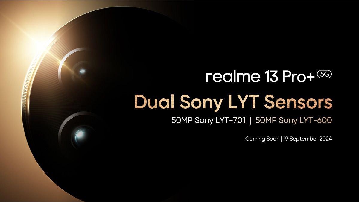 Dua kamera realme 13 Pro Plus 5G menggunakan sensor andalan SONY